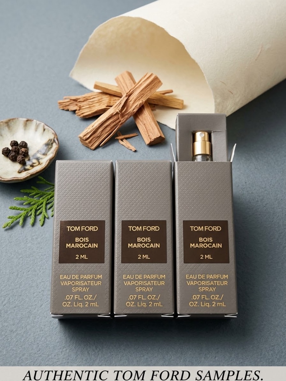 3 x Tom Ford Bois Marocain Sample 2ml each